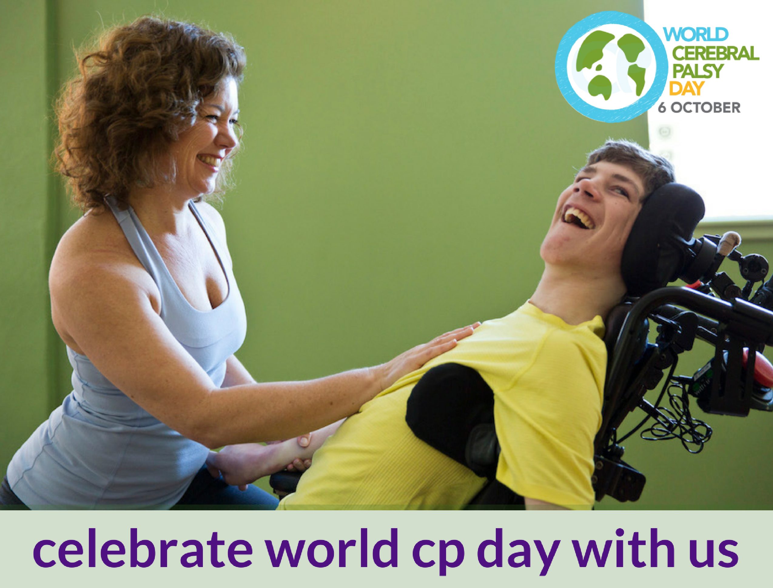 october community focus world cp day Yoga Home
